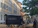 Il set della terza stagione di Lidia Poet in piazza Cavour Il set della terza stagione di Lidia Poet in piazza Cavour