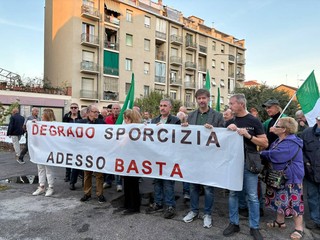 Protesta nella zona del trincerone