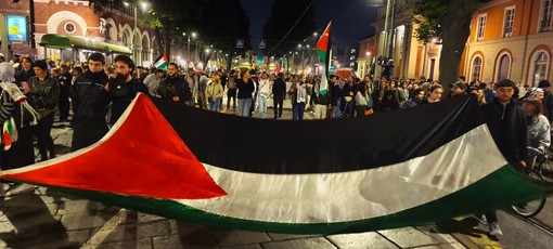 Manifestazione a favore di Gaza e della Palestina