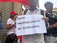 Protesta dei sindacati davanti alla sede di Federfarma