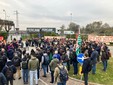 Protesta dei lavoratori Italdesign nel Torinese