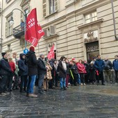 Protesta davanti a Palazzo Lascaris per il nuovo Piano socio sanitario Protesta davanti a Palazzo Lascaris per il nuovo Piano socio sanitario