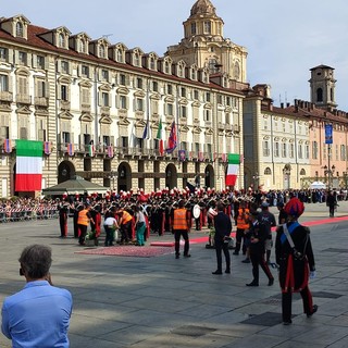 Piazza Castello, tutto pronto per la visita del presidente della Repubblica Sergio Mattarella