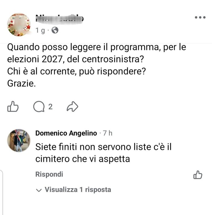 Il post che ha creato scandalo Il post che ha creato scandalo