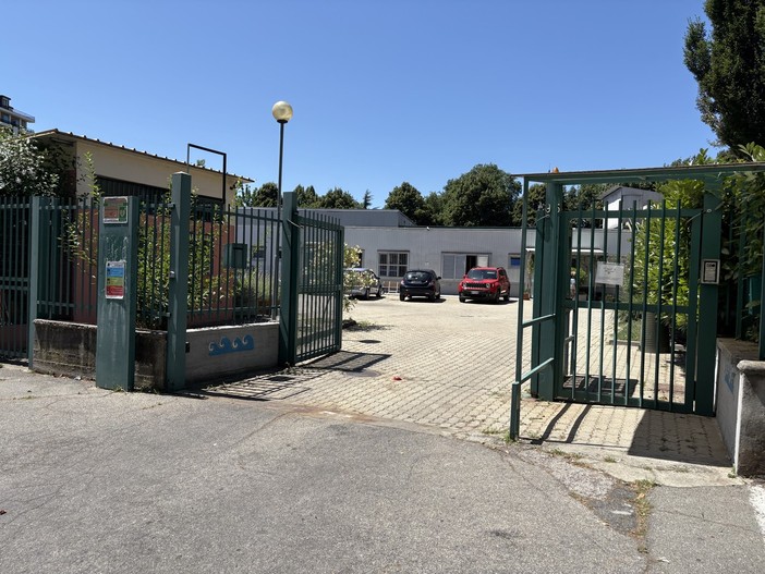 L'ingresso della piscina Lombardia