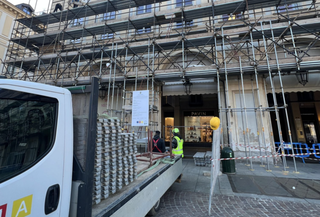 La facciata del palazzo Villa di Villastellone