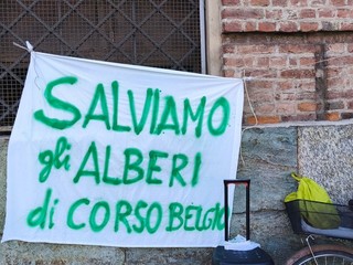 Alcuni momenti della protesta degli ambientalisti