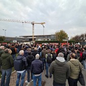Protesta dei lavoratori Italdesign nel Torinese Protesta dei lavoratori Italdesign nel Torinese