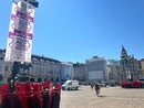 Piazza San Carlo si prepara a ospitare il Salone dell'Auto: in corso gli allestimenti di stand e palchi