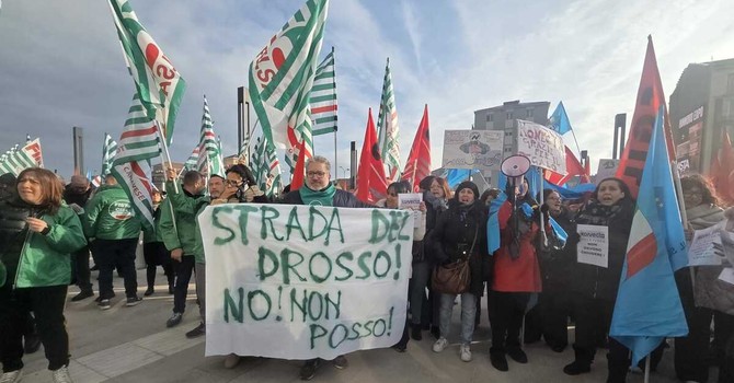 Protesta dei lavoratori Konecta