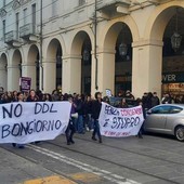 Collettivi, associazioni femministe e Cgil in piazza contro il Ddl Bongiorno Collettivi, associazioni femministe e Cgil in piazza contro il Ddl Bongiorno