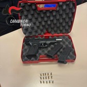 La pistola sequestrata al nonno-rapinatore