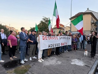 Protesta nella zona del trincerone
