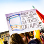 La mobilitazione della Cgil per il trasporto pubblico sul piazzale della Regione