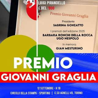 Premio Graglia 2025: i vincitori sono Nespolo e Ronchi della Rocca