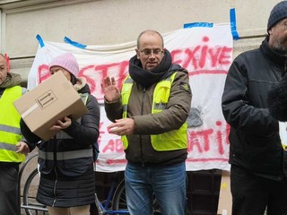 Protesta dei lavoratori Postalcoop Protesta dei lavoratori Postalcoop