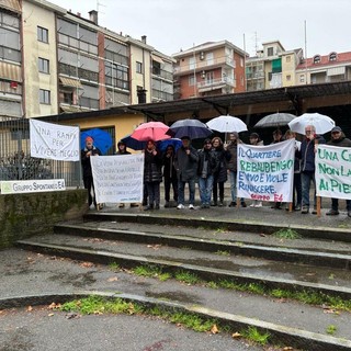 La manifestazione dei residenti