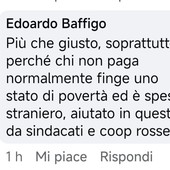 &quot;Chi non paga normalmente finge di essere povero ed è straniero, aiutato dai sindacati&quot;. Bufera politica sul leghista Baffigo