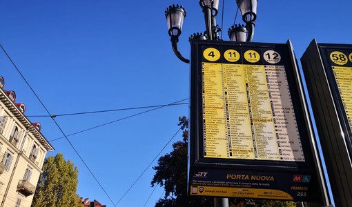 Nuovi monitor con l'orario di arrivo di autobus e tram in arrivo alle fermate Gtt
