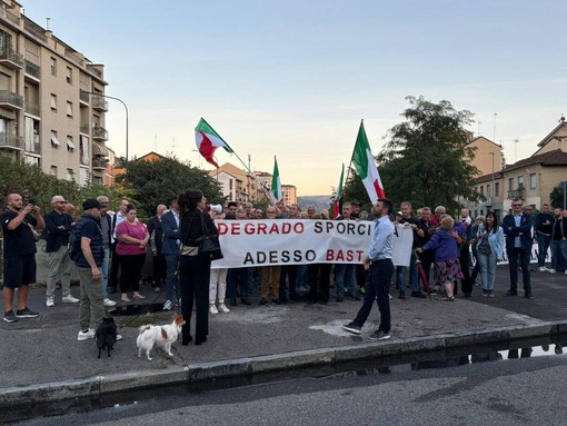 Protesta nella zona del trincerone Protesta nella zona del trincerone