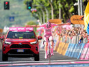 L'ultimo vincitore del Giro, lo sloveno Tadej Pogacar, in maglia rosa