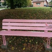 Panchina rosa a Trofarello per il mese della prevenzione (foto d'archivio)