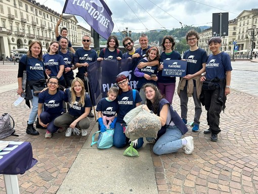 L'ultima raccolta in piazza Vittorio Veneto