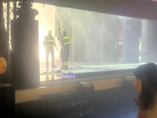 Incendio al teatro Alfieri