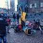 Foto d'archivio di una protesta dei rider Glovo