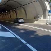 Dopo i lavori, riaperta la galleria Monte Basso sulla Provinciale a Lanzo Dopo i lavori, riaperta la galleria Monte Basso sulla Provinciale a Lanzo