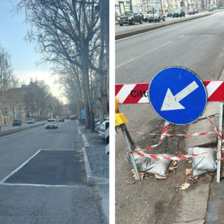 Dopo tre anni, riparata la buca nell'asfalto più &quot;vecchia&quot; di Torino