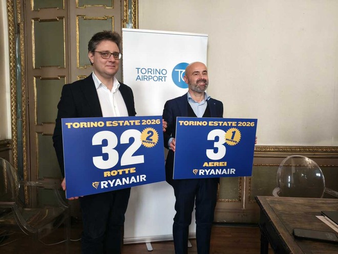 Nuove rotte per Ryanair a Torino