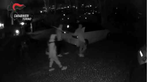 Uno dei fotogrammi che ha permesso di incastrare i responsabili