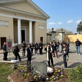 L'inaugurazione del memoriale per le vittime del Covid a Moncalieri