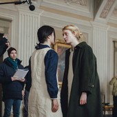 Un momento delle riprese del film