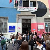 Gli studenti che hanno occupato il Regina Margherita Gli studenti che hanno occupato il Regina Margherita