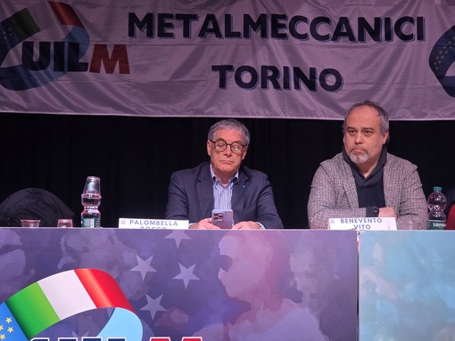 Il segretario generale di Uilm, Rocco Palombella a Torino