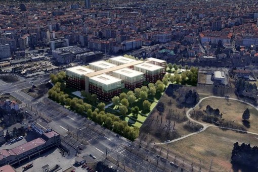 rendering nuovo ospedale della Pellerina