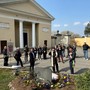L'inaugurazione del memoriale per le vittime del Covid a Moncalieri