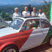 Alcuni soci del coordinamento Fiat 500 Club Valle di Susa