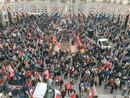 Partenza del corteo dalla piazza del Comune di Torino Partenza del corteo dalla piazza del Comune di Torino