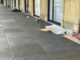 Persone senza fissa dimora in corso Vinzaglio
