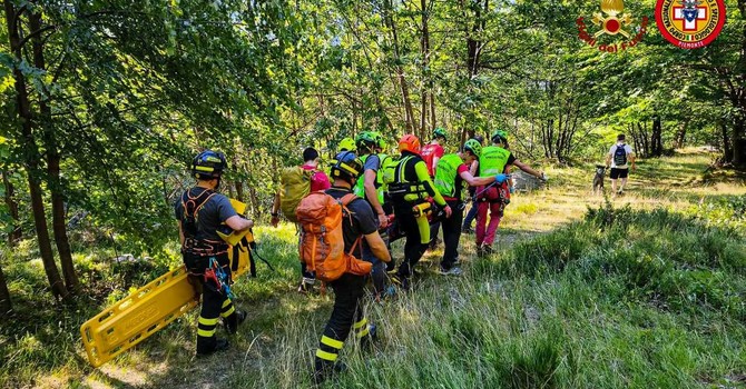 Escursionista precipita in un vallone: trasportata al Cto in codice rosso Escursionista precipita in un vallone: trasportata al Cto in codice rosso