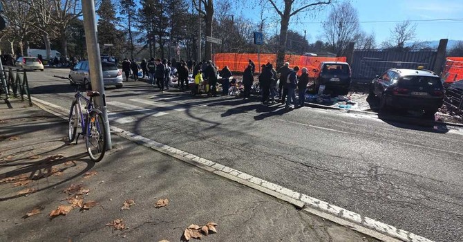 Immagine d'archivio del suk di via Carcano