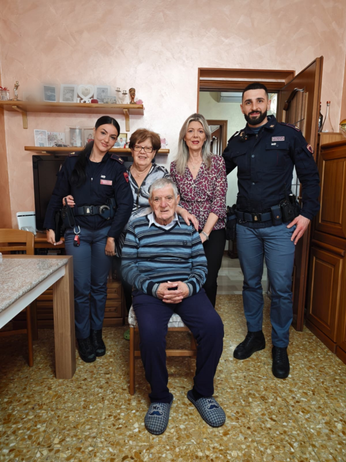 L'anziano ritornato a casa