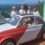 Alcuni soci del coordinamento Fiat 500 Club Valle di Susa
