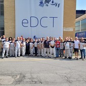 Alcuni lavoratori del comparto Edct di Mirafiori Alcuni lavoratori del comparto Edct di Mirafiori
