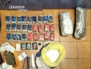 La droga sequestrata dai carabinieri