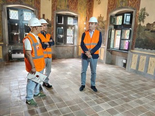 Sopralluogo al cantiere del Borgo Medievale Sopralluogo al cantiere del Borgo Medievale