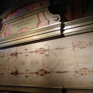 Immagine di archivio della Sacra Sindone Immagine di archivio della Sacra Sindone